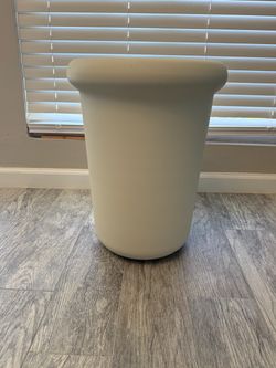 Large Off-White Ceramic Planter Vase