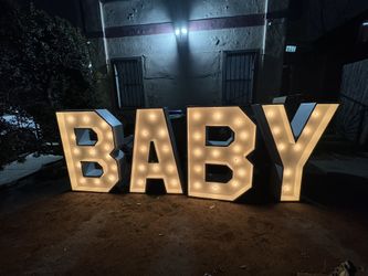 Baby Marquee Letters 