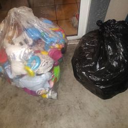 Two Large Bags of Used Children's Toys 