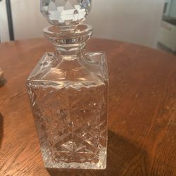 Hand Cut Crystal Decanter 