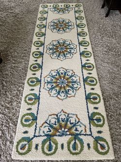 Rugs (2) Decorative Wool Hand-Hooked Runners-NEW