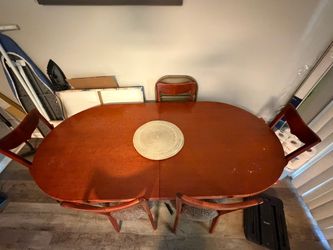 Dining room table and chairs