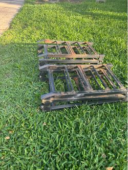 Folding truck ramps