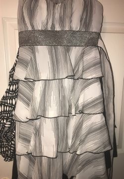 Dress black and white for woman girl or teen