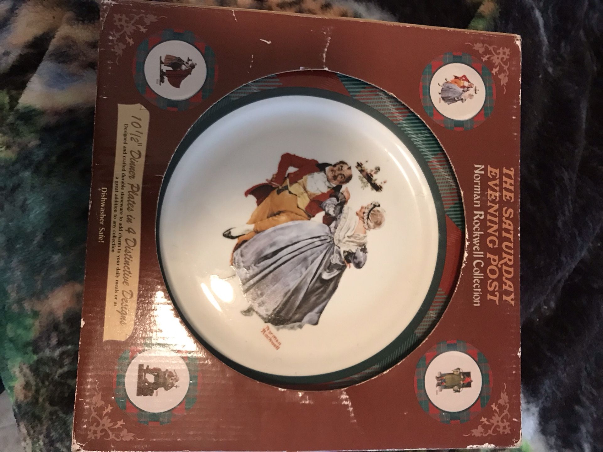 Norman Rockwell the Saturday evening post dinner plates