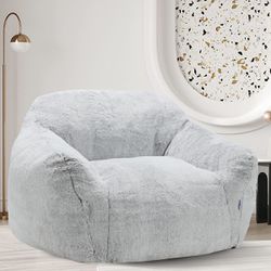 Homguava Giant Bean Bag Sofa Chair with Armrests