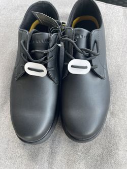 Perry Ellis Portfolio Men's Black Wide Width Slip Guard Shoes Size 10