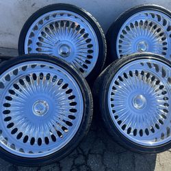 Intro Imperial 22x12 All Polished With Toyo St III 335/25/22 Tires For Chevy 5x5 Ford 5x5.5🔥🔥🔥