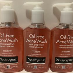 Neutrogena Oil Free Acne Wash 6oz (*Please Read Post Description*)