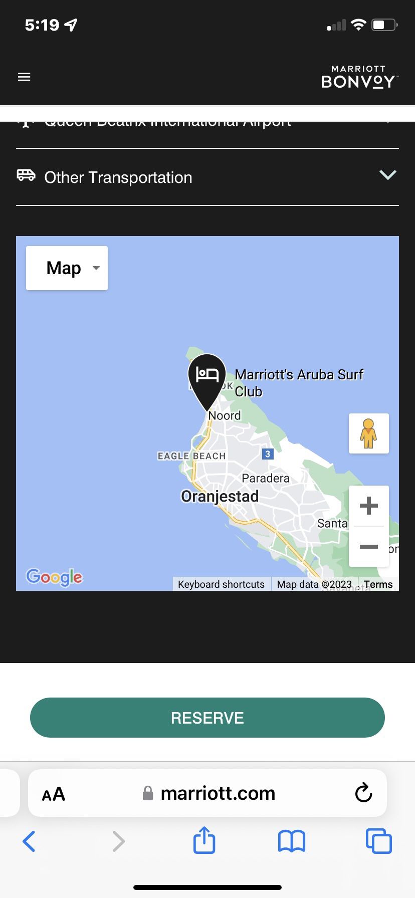 Marriott Aruba Vacation