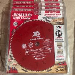 DIABLO 12in. x 100-Tooth Ultimate Polished Finish Saw Blade for https://offerup.com/redirect/?o=V29vZC5UT09MUw==