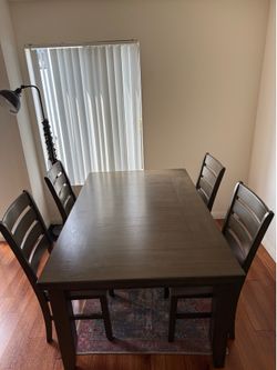 Living Spaces Dining Table and Chairs