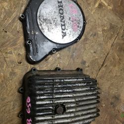 Honda Cb650 Cb 650 Engine Clutch Cover Case And Oil Pan
