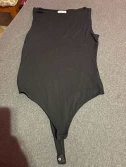 Black Sleeveless Bodysuit