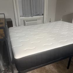 Bed Frame With Medium  Firm Mattress 