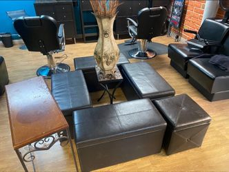 4 piece ottoman set with storage