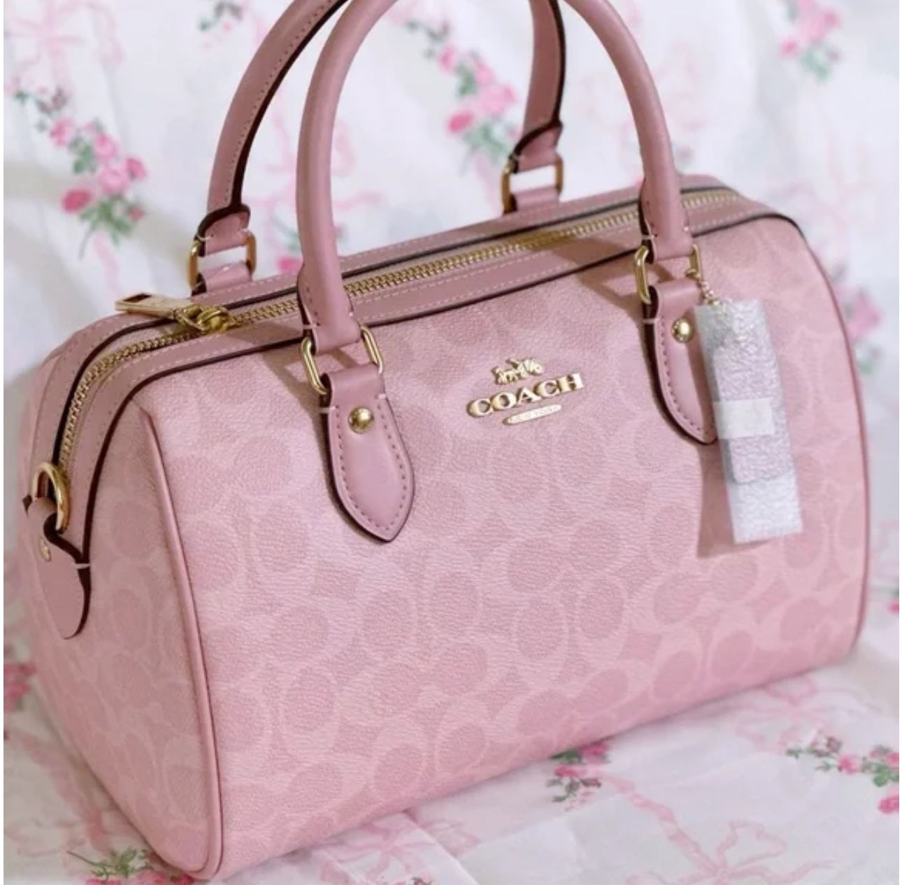 Coach Medium Pink Rowan Bag