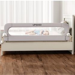 Folding bed rail