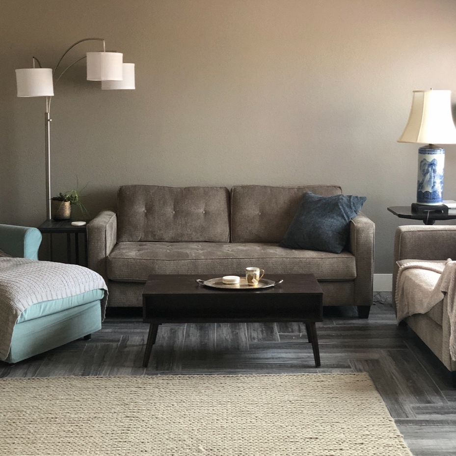 Designer Grey Couch And Loveseat