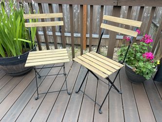 Ikea Tarno foldable patio chairs (2)