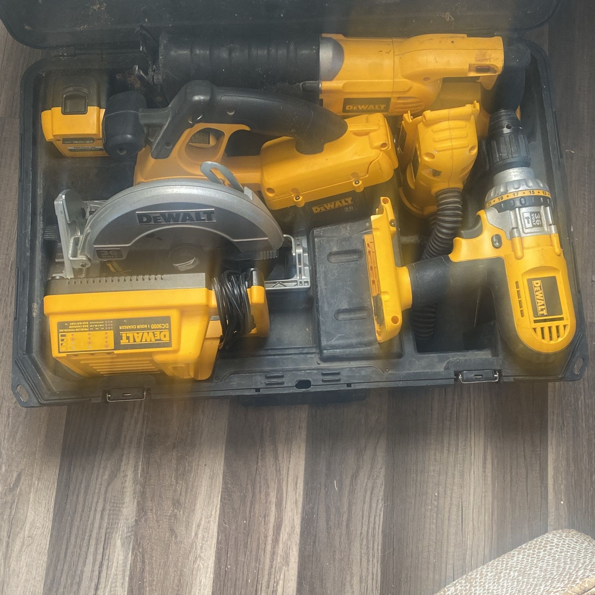 Dewalt 36 Volt Tool Set With2 Batteries. $350