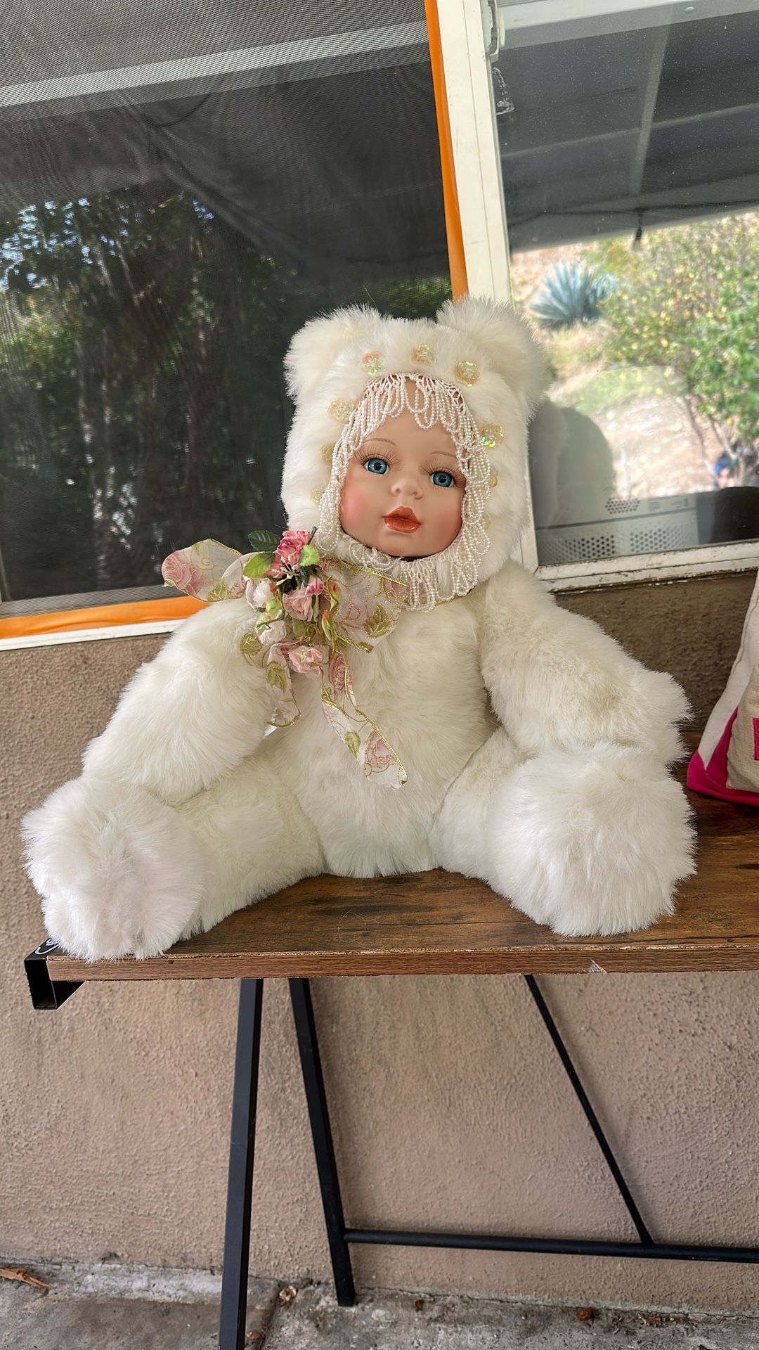 Snow Baby Vintage Pearl Bear Doll