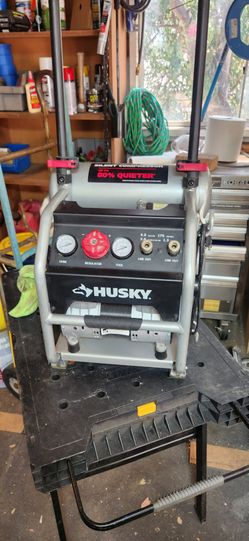 husky quiet 4gal air compressor