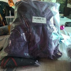 Women Kimono Robe Long Violet M