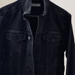 AllSaints Black Denim Jeans Jacket – Fit Size Medium