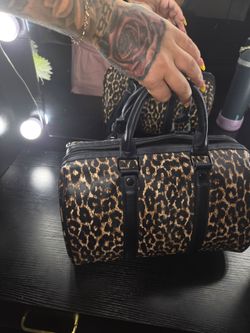 Leopard print bag