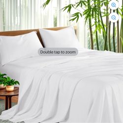 4PC BAMBOO SHEETS, full size