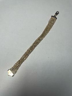 Gold plated 925 silver bracelet 14 grams