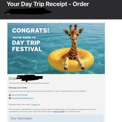 Day Trip 2026 2 Day GA $257