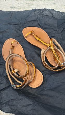Schutz rose gold sandal