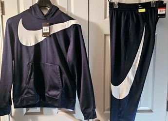 Nike Swoosh Polyester Hoodie And Joggers Set