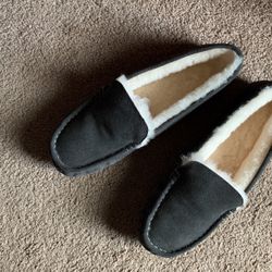 women's sheep fleece moccasins 10