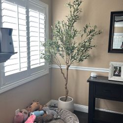 FAUX OLIVE TREE - Brand New! Two Trees!