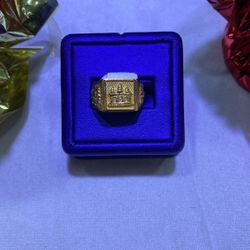 18KT Gold Mosque Ring