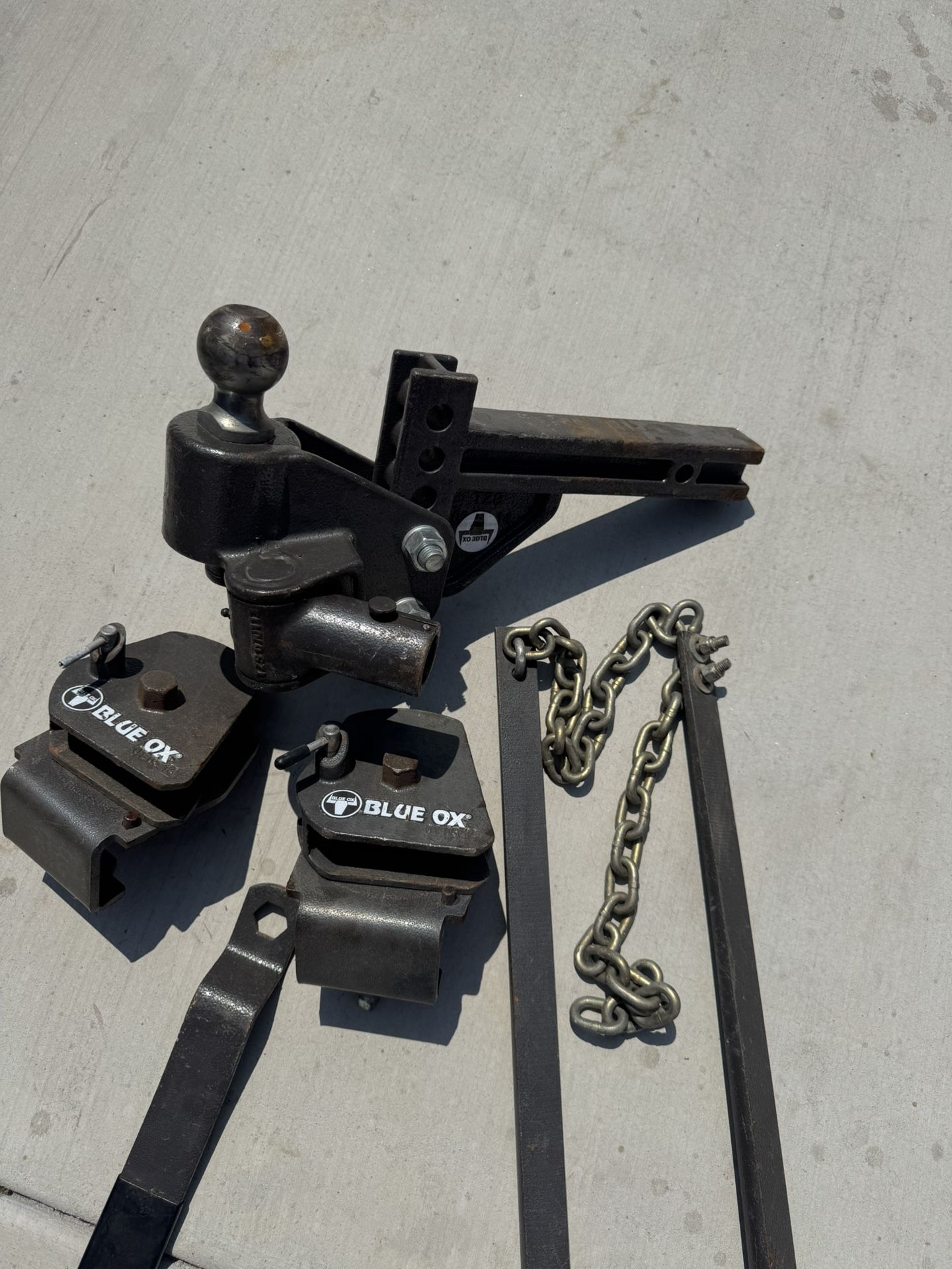 blue ox weight distribution hitch