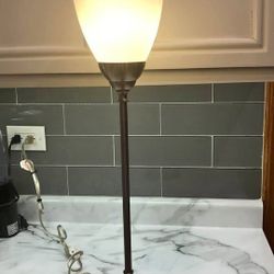 Nickel brass table lamp