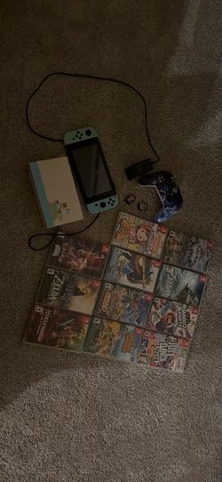 Limited edition Animal Crossing Nintendo switch with 13 games