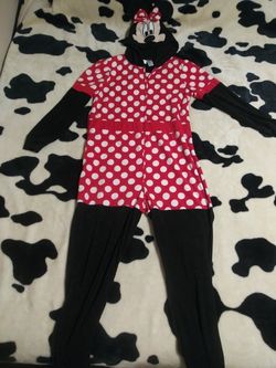Minnie Mouse onesie PJ outfit