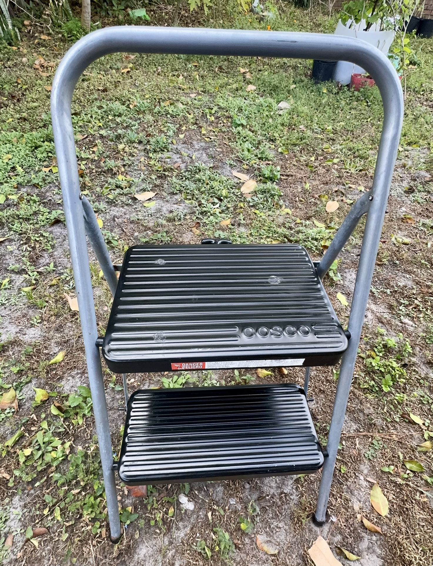 Cosco Two Step Folding Step Stool Metal Frame