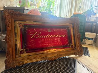 Huge Vintage Budweiser Beer Sign
