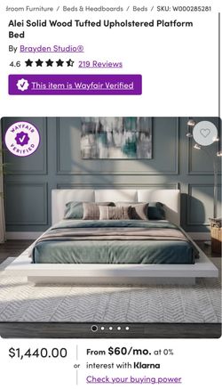 Bed Frame and Nightstand