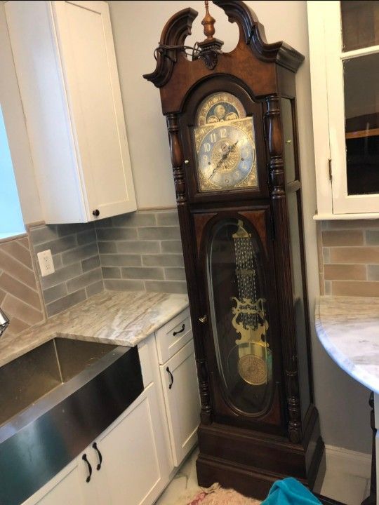 Antique grandfather clock