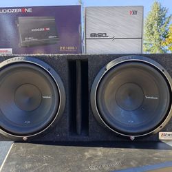 Rockford Fosgate 12s Ported Box 2k Amp And Wiring Kit 