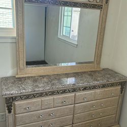 Dresser with mirror