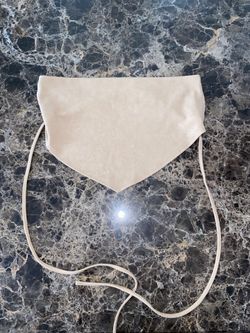 Beige Suede Crop Top