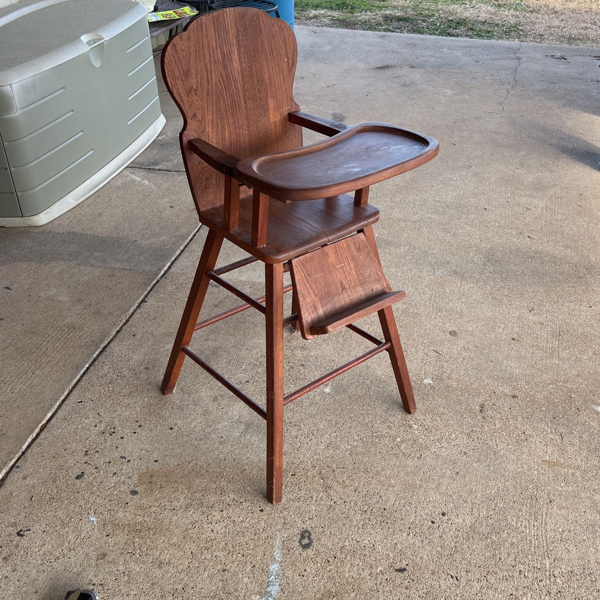 Vintage Wooden Highchair